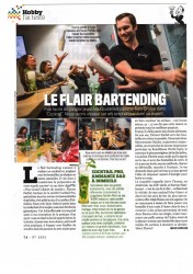 article presse du magazine VSD - barman jongleur et cocktail